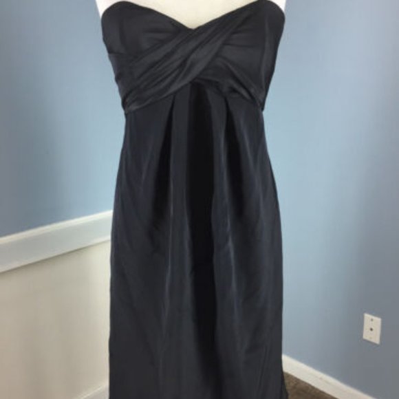 NICOLE MILLER COLLECTION BLACK SILK CHIFFON Mini dress - Picture 16 of 16